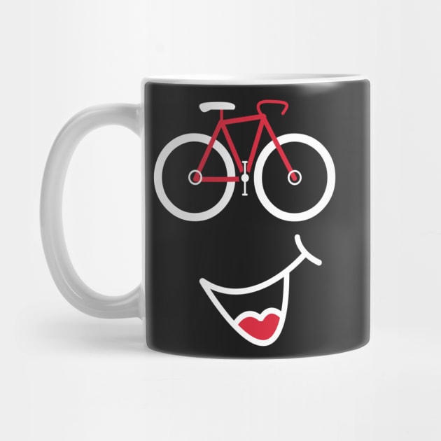 Bicycle Smiley Face Bike Emoji by 4U2NV-LDN